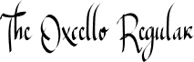 The Oxcello Regular font - The Oxcello.otf