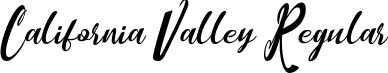 California Valley Regular font - California Valley.otf