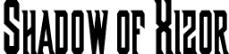 Shadow of Xizor font - SHAXIZOR.TTF