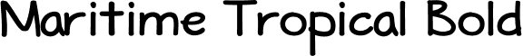 Maritime Tropical Bold font - Maritime_Tropical_bold.ttf