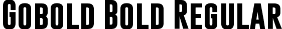 Gobold Bold Regular font - Gobold Bold.ttf