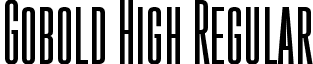 Gobold High Regular font - Gobold High.ttf