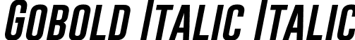 Gobold Italic Italic font - Gobold Italic.ttf