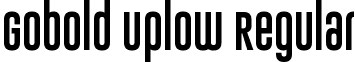 Gobold Uplow Regular font - Gobold Uplow.ttf