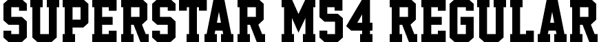 Superstar M54 Regular font - Superstar M54.ttf