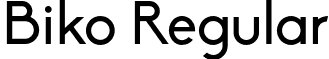 Biko Regular font - Biko_Regular.otf