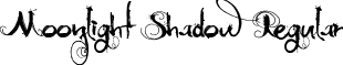 Moonlight Shadow Regular font - Moonlight Shadow.ttf