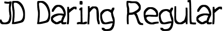 JD Daring Regular font - jd_daring.ttf