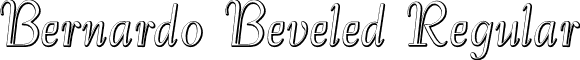 Bernardo Beveled Regular font - Bernardo Beveled.otf