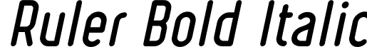 Ruler Bold Italic font - Ruler Bold Italic.ttf
