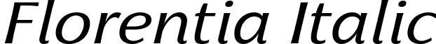 Florentia Italic font - Florentia-Italic-trial.ttf