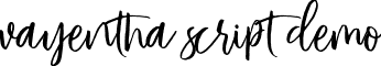 Vayentha Script Demo font - Vayentha Script.otf