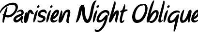 Parisien Night Oblique font - Parisien Night Oblique.otf