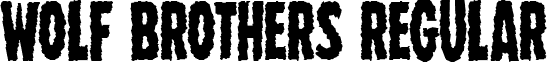Wolf Brothers Regular font - wolfbrothers.ttf