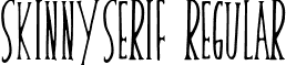 skinnyserif Regular font - skinnyserifV2.ttf
