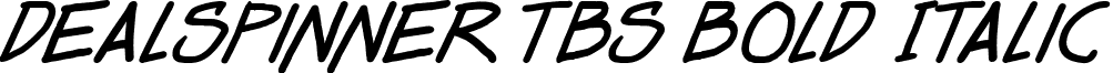 Dealspinner TBS Bold Italic font - dealspinner tbs_boldital.ttf