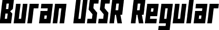 Buran USSR Regular font - Buran USSR.ttf