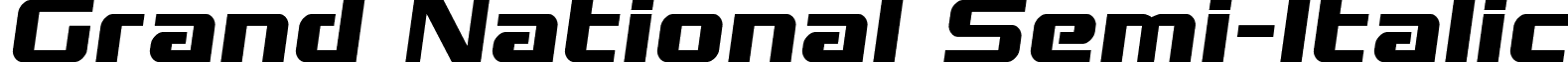 Grand National Semi-Italic font - grandnationalsemital.ttf