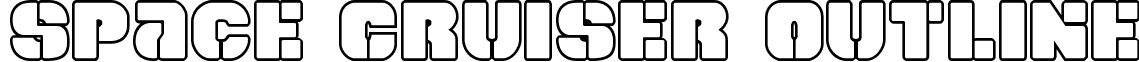 Space Cruiser Outline font - spacecruiserout.ttf