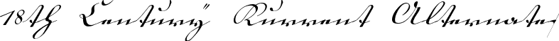 18th Century Kurrent Alternates font - 18thCtrKur2.ttf