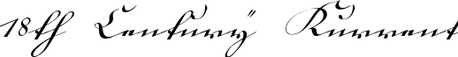 18th Century Kurrent font - 18thCtrKur1.ttf