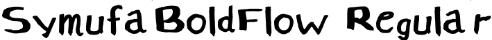 SymufaBoldFlow Regular font - SymufaFlow.ttf