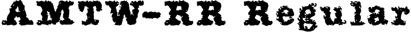 AMTW-RR Regular font - AMTW-3.otf