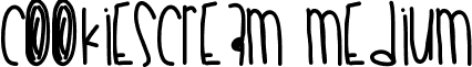 Cookiescream Medium font - Cookiescream.ttf