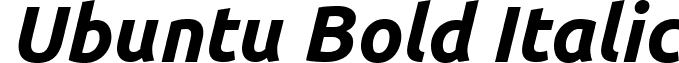 Ubuntu Bold Italic font - Ubuntu-BI.ttf