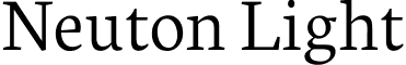 Neuton Light font - Neuton-Light.ttf
