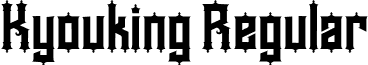 Kyouking Regular font - KyoukingPersonal.ttf