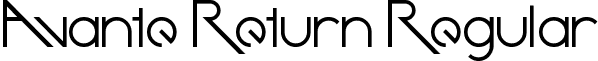 Avante Return Regular font - Avante Return.ttf