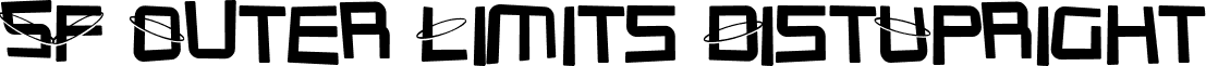 SF Outer Limits DistUpright font - SFOuterLimitsDistUpright.ttf