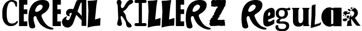 CEREAL KILLERZ Regular font - CEREAL KILLERZ.otf