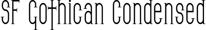 SF Gothican Condensed font - SFGothicanCondensed.ttf