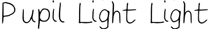 Pupil Light Light font - Pupil_Light.ttf