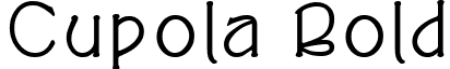 Cupola Bold font - CupolaBold.ttf