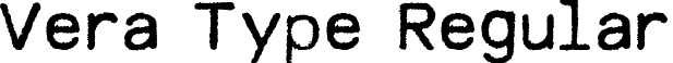 Vera Type Regular font - MODERN TYPEWRITER.ttf