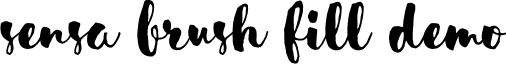 Sensa Brush Fill Demo font - SensaBrush-FillDemo.otf