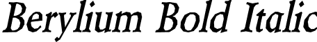 Berylium Bold Italic font - berylium bd it.otf