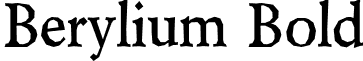 Berylium Bold font - berylium bd.otf