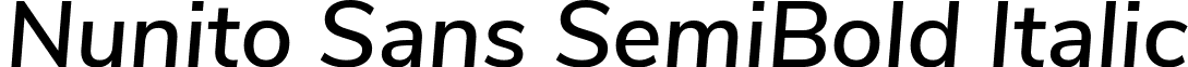 Nunito Sans SemiBold Italic font - NunitoSans-SemiBoldItalic.ttf