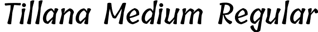 Tillana Medium Regular font - Tillana-Medium.ttf