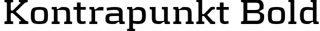 Kontrapunkt Bold font - Kontrapunkt-Bold.otf