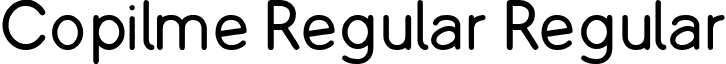 Copilme Regular Regular font - COPILR.ttf