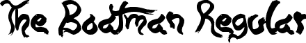 The Boatman Regular font - The Boatman.ttf