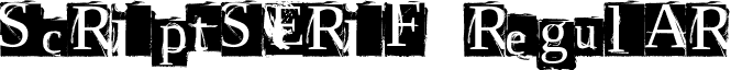 ScriptSERIF Regular font - script_serif.ttf