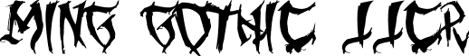 Ming Gothic JJCR font - Ming Gothic_prima_af_2011.ttf