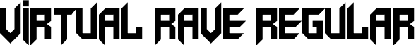 Virtual Rave Regular font - Virtual Rave.otf