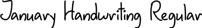 January Handwriting Regular font - January Handwriting - OTF.otf